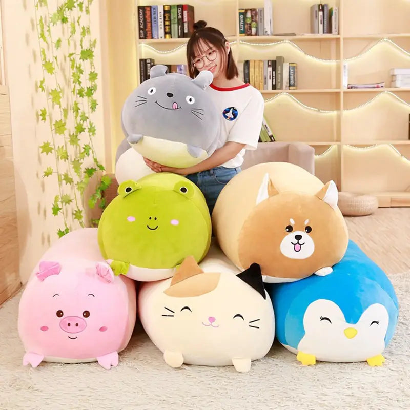 Animal Plushie Cushion Pillow