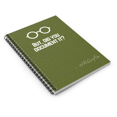 Spiral Notebook- Glasses - HR Quotes - Ruled Line - Corporate Gift