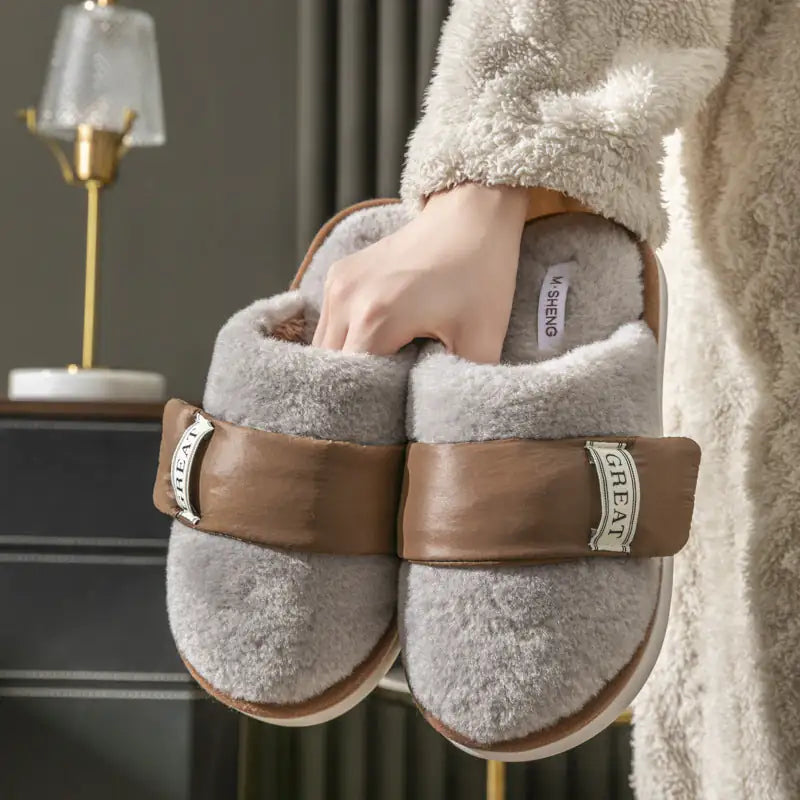 Winter Indoor Premium Cotton Home Slippers